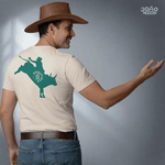 Camiseta 8 Segundos Touro Bege