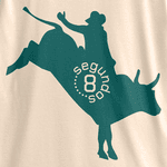 Camiseta 8 Segundos Touro Bege