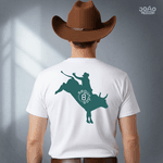 Camiseta 8 Segundos Touro Branca