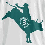 Camiseta 8 Segundos Touro Branca