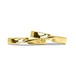 Par de Aliança Casamento de Ouro 18k Aro Torcido 