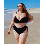Biquini Plus Size Fio Duplo Caribe Preto 0138.01