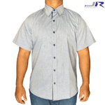 Camisa Manga Curta com Colarinho e Patê Colorido