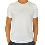 Camiseta Slim Esportiva Dry Fit Branca