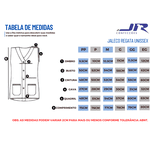 Jaleco Feminino Regata Branco em Gabardine Curto