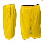 Bermuda Esportiva Dupla Face Marinho e Amarelo