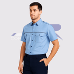 Camisa Manga Curta Com Dois Bolsos - 3076