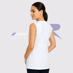 Jaleco Feminino Regata Branco Em Gabardine