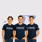 Kit 3 Camisetas Manga Curta Colegial Pestalozzi