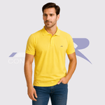 Polo Bordada Amarela