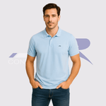 Polo Bordada Azul Bebê 