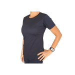 Camiseta Baby Look Slim Esportiva Dry Fit Preto