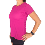 Camiseta Baby Look Slim Esportiva Dry Fit Rouge