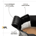 Combo Comendador Black Linha KPL Premium Botina + Chapéu + Porta Cartão + Chaveiro Todos Em Couro Legítimo