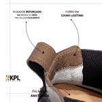 Botina Masculina Chicago Em Couro Legítimo Cor Cacau Forrada Em Couro Linha KPL Premium