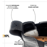 Bota Country Masculina Dallas Em Couro Legítimo Black Linha KPL Premium 