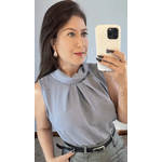 BLUSA GOLINHA - CINZA