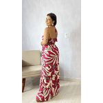 VESTIDO VIVI - OFF E ROSA