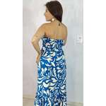VESTIDO VIVI AZUL E BRANCO