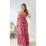 VESTIDO VIVI - ROSA E ROXO