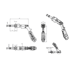 Grampo de Aperto Rápido Torpedo KIFIX KF015 IV 250Kgf