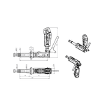 Grampo de Aperto Rápido Torpedo KIFIX KF007 TR A 200Kgf