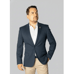 Blazer Azul Noite Slim em tecido Peletizado - King Ternos