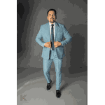 Costume Azul Armênia Slim em Microfibra - King Ternos