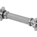 Par Barras Reta 40cm Cromada e 2 Porcas Estrela - 28mm Diâmetro Copia