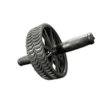 Kit Roda Abdominal Exercícios Lombar Colchonete D50 Preto