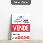 Placa vende 50x50cm 3unid