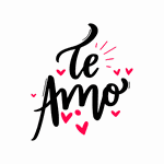 Adesivo para Vitrine Dia dos Namorados Te Amo
