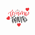 Adesivo de Vitrine Te Amo Tanto Dia dos Namorados Corações