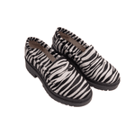 Mocassim Feminino Zebra Couro Legitimo 