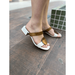 Tamanco Brena Off/ Bronze