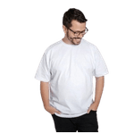 Camiseta Plus Size Algodão Adulto Unissex Branca