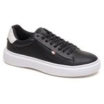 Tênis Masculino Original em Couro Nikko Preto - Conforto e Estilo Casual