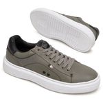 Tênis Masculino Original em Couro Nikko Oliva - Conforto e Estilo Casual