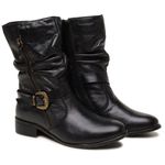 Bota Feminina em Couro Mustang Preto – Durabilidade e Sofisticação para Qualquer Ocasião