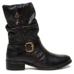 Bota Feminina em Couro Mustang Preto – Durabilidade e Sofisticação para Qualquer Ocasião