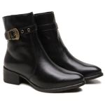 Bota Feminina Montaria Olivia Preto – Couro Legítimo e Conforto