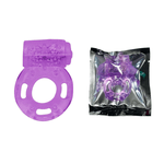 Anel Peniano Butterfly com Vibrador e Silicone Flexível - Transparente