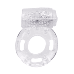 Anel Peniano Butterfly com Vibrador e Silicone Flexível - Transparente