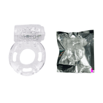 Anel Peniano Butterfly com Vibrador e Silicone Flexível - Transparente