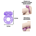 Vibrador bullet com fio e anel peniano kit