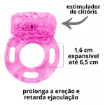 Vibrador bullet com fio e anel peniano kit