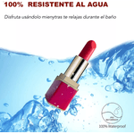 Vibrador bullet batom recarregável anel peniano lubrificante D4 excitante sabor menta