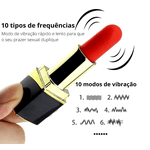 Vibrador bullet batom recarregável anel peniano lubrificante D4 excitante sabor menta