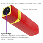 Vibrador bullet batom recarregável anel peniano lubrificante D4 excitante sabor menta
