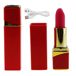 Vibrador bullet batom recarregável anel peniano lubrificante D4 excitante sabor menta